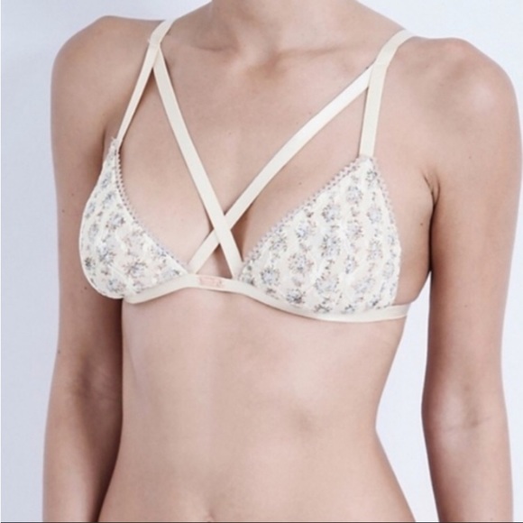 DAYDREAM NATION Floral Beverly Bra. NWT SIZE Medium or XSmall - Picture 4 of 9